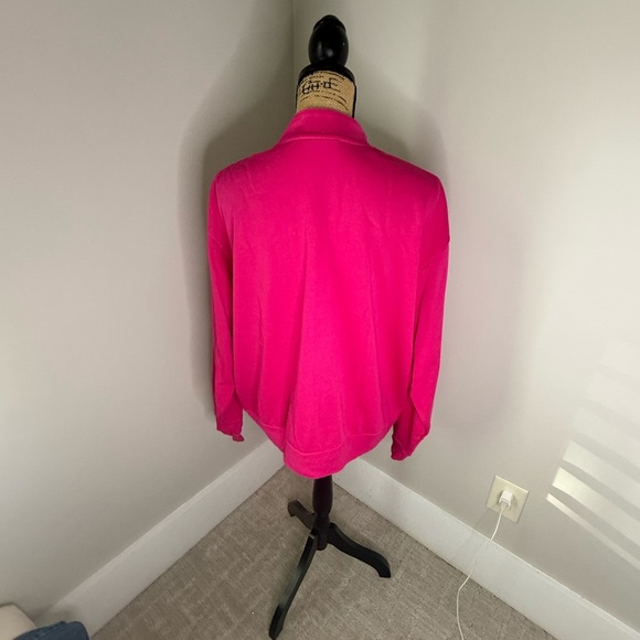 Nike Women's Fuchsia Half-Zip Sweatshirt - Picture 9 of 9